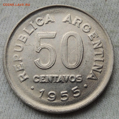 Аргентина 50 сентаво 1955 до 18.05.2025 - Аргентина 50 сентаво 55.JPG