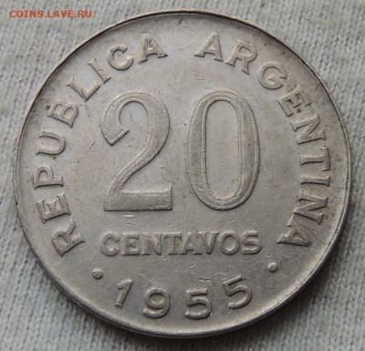 Аргентина 20 сентаво 1955 до 18.05.2025 - Аргентина 20 сентаво 55.JPG