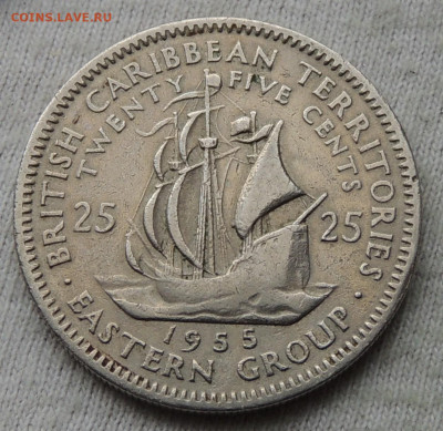 Восточные Карибы 25 центов 1955 №3 до 18.05.2025 - Карибы 25 центов 1955.JPG
