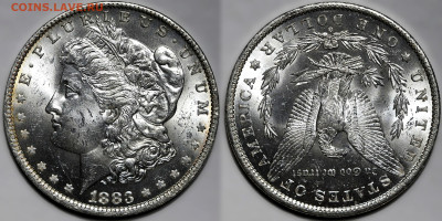 1 доллар 1883 года. Морган. Яркий UNC, до 16.05.25 в 22:00 - 9b531edd-bff6-45b1-82de-dce97985afb8