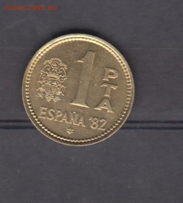 Испания 1980(81) ЧМ по футболу 1 песета до 18 05 - 35