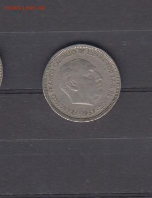 Испания 1957(72) 5 песет до 18 05 - 77а