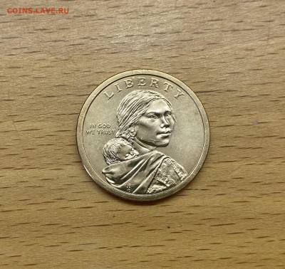 США 1$ доллар 2023 двор D Сакагавея Индианка Мария Толчиф - IMG_2384.JPG