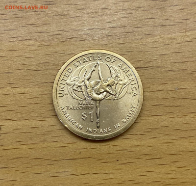 США 1$ доллар 2023 двор D Сакагавея Индианка Мария Толчиф - IMG_2383.JPG