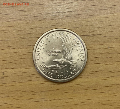 США 1$ доллар 2004 двор D Сакагавея Индианка Парящий Орёл UN - IMG_2427.JPG