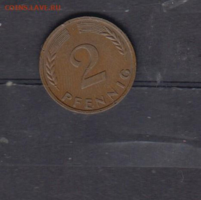 ФРГ 1963 2пф (J) до 19 05 - 594а