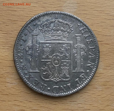 Испанская Мексика 8 Реалов 1805 Король Испании Карл IV Сереб - ispanskaja_meksika_8_realov_1805_korol_ispanii_karl_iv_serebro_krona_shajba_redkost_sokhran (1)