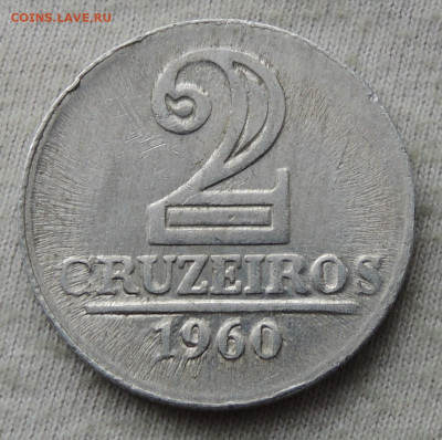 Бразилия 2 крузейро 1960 до 18.05.2025 - Бразилия 2 крузейро 60.JPG