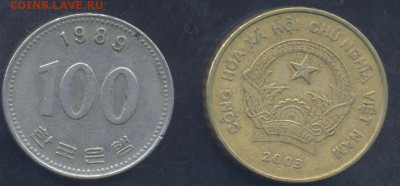 Ю. Корея 100 вон 1989 г. 16.05.2025 г. 22 -00 МСК. - Вьетнам