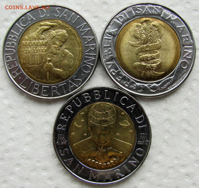 Сан-Марино, 500 лир 1985-1999 (7 монет). До 20.05.25 - 8.JPG