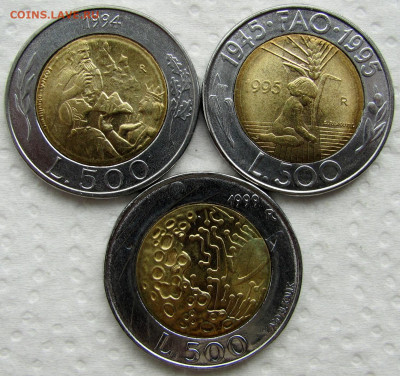 Сан-Марино, 500 лир 1985-1999 (7 монет). До 20.05.25 - 7.JPG