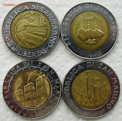 Сан-Марино, 500 лир 1985-1999 (7 монет). До 20.05.25 - 6.JPG