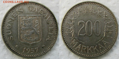 Финляндия, 200 марок 1957 года. До 20.05.25 22-00 МСК. - 9