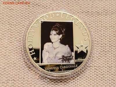 5дол 2013 О-ва Кука, К.Кардинале, Ag925, до 22.05 - Ю Голливуд Кардинале-2