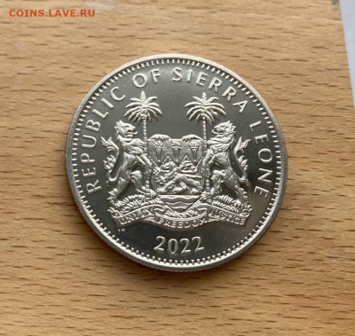 Шайба Сьерра-Леоне 1 доллар 2022 Дикая пятерка - Гиппопотам - krona_shajba_serra_leone_1_dollar_2022_dikaja_pjaterka_gippopotam_fauna_zhivotnye (1)