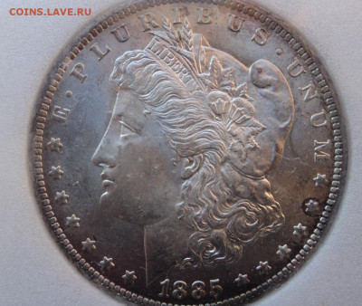 Доллар 1885г.США MS 64 - DSC08955.JPG