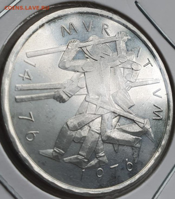 Швейцария 5 франков 1976г "500-летие битвы", до 22.05 - 2