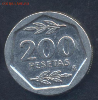 Испания 200 песет 1987 г. 20.05.2025 г. 22 -00 МСК. - Испания