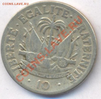 Гаити 10 центов 1958 г.До 13.02..12 г. 21-00 МСК. - Гаити 58.1