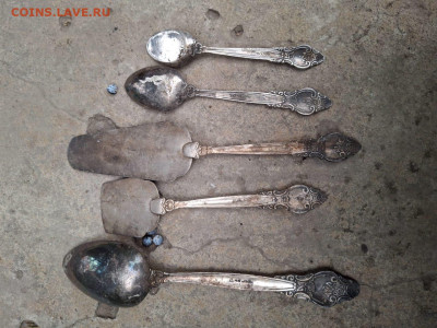 Салфетницы. Ложки. Мельхиор - 9c7e393b-4b5c-40f4-b9cc-ea38c9179245