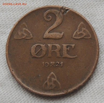 Норвегия 2 эре 1921 до 25.05.2025 - Норвегия 2 эре 21.JPG