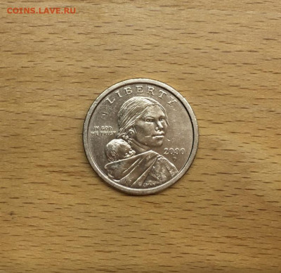 США 1$ доллар 2000 двор D Сакагавея Индианка Парящий Орёл - ssha_1_dollar_2000_dvor_d_sakagaveja_indianka_parjashchij_orel