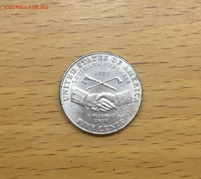 США 5 центов 2004 Приобретение Луизианы двор P - IMG_9776.JPG
