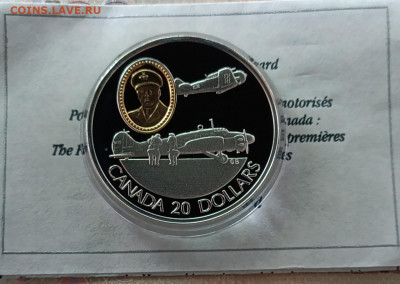 Канада 20 долларов 1990г. История авиации 21.05 - 94