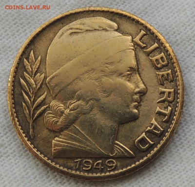 Аргентина 20 сентаво 1949 до 25.05.2025 - Аргентина 20 сентаво 49 .JPG