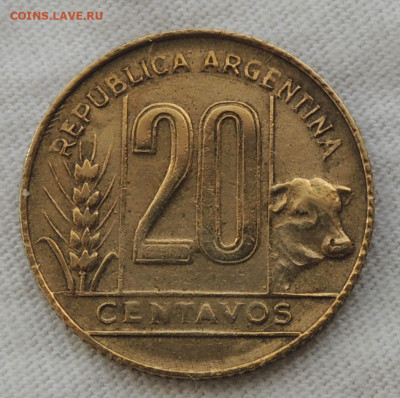 Аргентина 20 сентаво 1949 до 25.05.2025 - Аргентина 20 сентаво 49.JPG