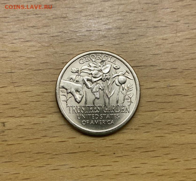 США 1$ доллар 2019 двор P Американские Инновации Джорджия - ssha_1_dollar_2019_dvor_p_amerikanskie_innovacii_dzhordzhija_sad_popechitelej_unc