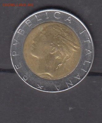 Италия 1987 500 лир до 25 05 - 208а