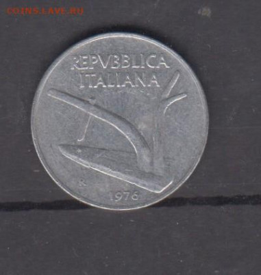 Италия 1976  10 лир до 26 05 - 220