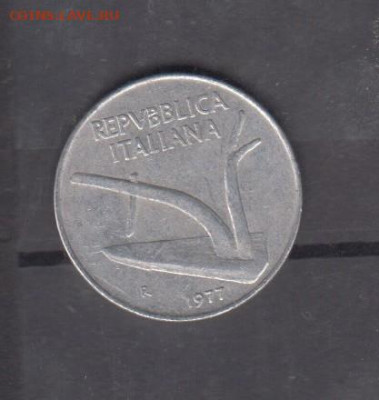 Италия 1977  10 лир до 26 05 - 221