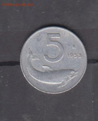Италия 1953 5 лир до 26 05 - 226