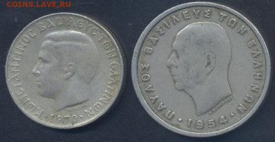 Греция 5 драхм  1954 г. 26.05.2025 г. 22 -00 МСК. - Греция1