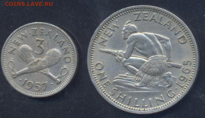 Новая Зеландия шиллинг 1965 г. 26.05.2025 г. 22 -00 МСК. - Зеландия шиллинг