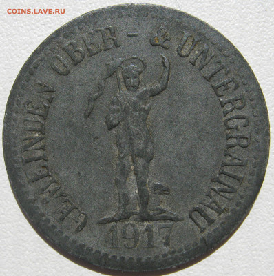 Германия Обер - и Унтерграйнау нотгельд 10 пфеннигов 1917 - IMG_0093.JPG