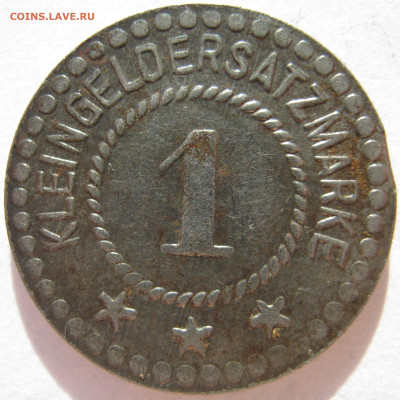  Фульда	нотгельд 1 пфенниг 1918 герб: два щита (щи - IMG_0117.JPG