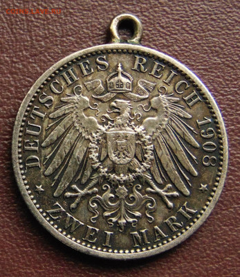 Саксония-Веймар-Айзенах 2 марки 1908. До 31.05.25 в 22.00 МС - DSC09888.JPG