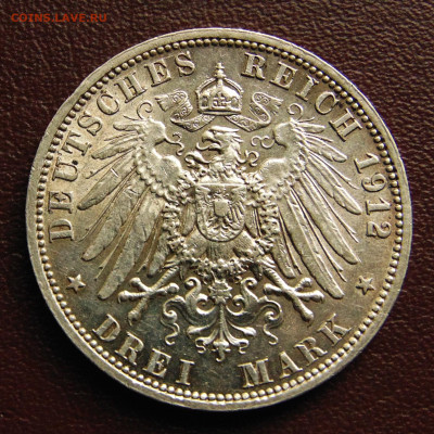 Пруссия. 3 марки 1912. До 31.05.25 - 1-.JPG