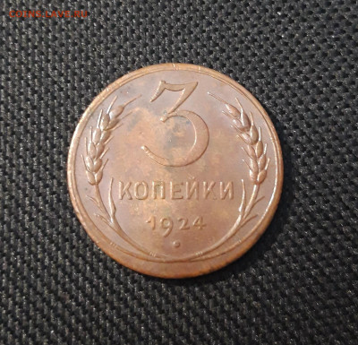 СССР 3 копейки 1924 года ДОМАШНИЙ ШИКАРНЫЙ До 01.06 - 20250224_231205