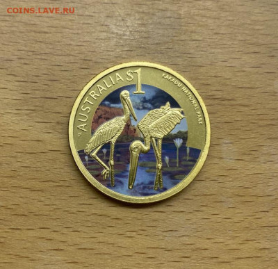 Австралия 1$ доллар 2012 Национальный парк Какаду Фауна - avstralija_1_dollar_2012_nacionalnyj_park_kakadu_fauna_ptica_zhivotnye_emal