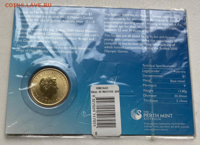 Австралия 1 доллар 2009 Всемирные игры ветеранов спорта - avstralija_1_dollar_2009_vsemirnye_igry_veteranov_sporta_sidnej_olimpiada_sport_igry_masterov_buklet (1)