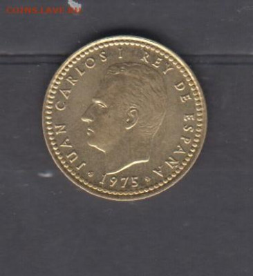 Испания 1975(78) 1 песета ( блеск) до 01 06 - 73а