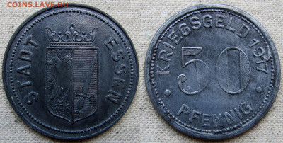Германия (нотгельд), 50 пфеннигов ND 1917 г. До 03.06.25. - 50 1