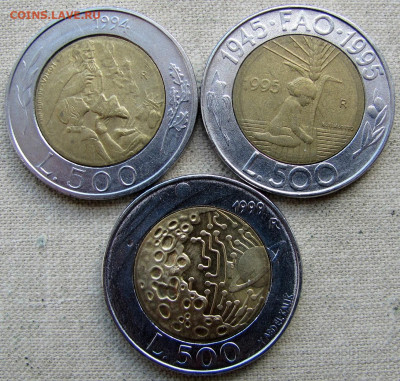 Сан-Марино, 500 лир 1994-1999 (3 монеты). До 03.06.25 - 1.JPG