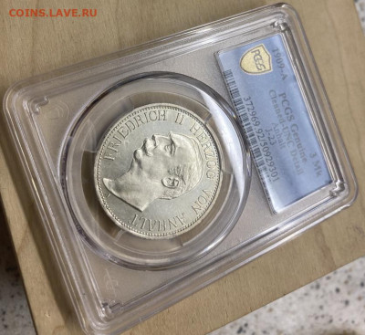 Ангальт 3 марки 1909 Фридрих II Германская Империя Слаб PCGS - angalt_3_marki_1909_fridrikh_ii_germanskaja_imperija_slab_pcgs_unc_serebro_redkost_sokhran_rrr_redkaja (5)
