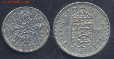 Британия шиллинг 1956 г. 30.05.2025 г. 22 -00 МСК. - Британия