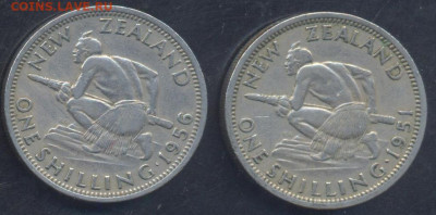 Новая Зеландия шиллинг 1956 г.30.05.2025 г. 22 -00 МСК. - Зеландия шиллинг